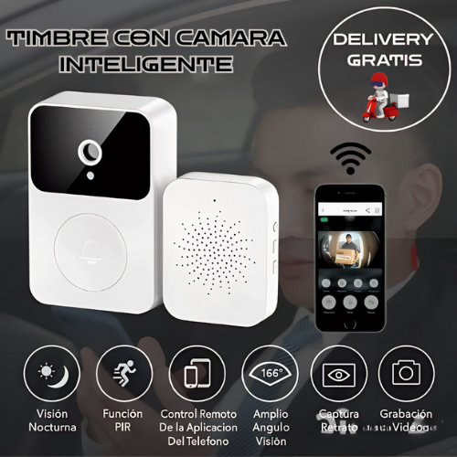 📷🔔 Timbre con Cámara Inteligente 💡🏠